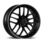 Resmi Galeri görüntüleyicisine yükleyin, 9.5X19 5X120 19121 ET37 72.60 MATT BLACK LIP DIAMOND