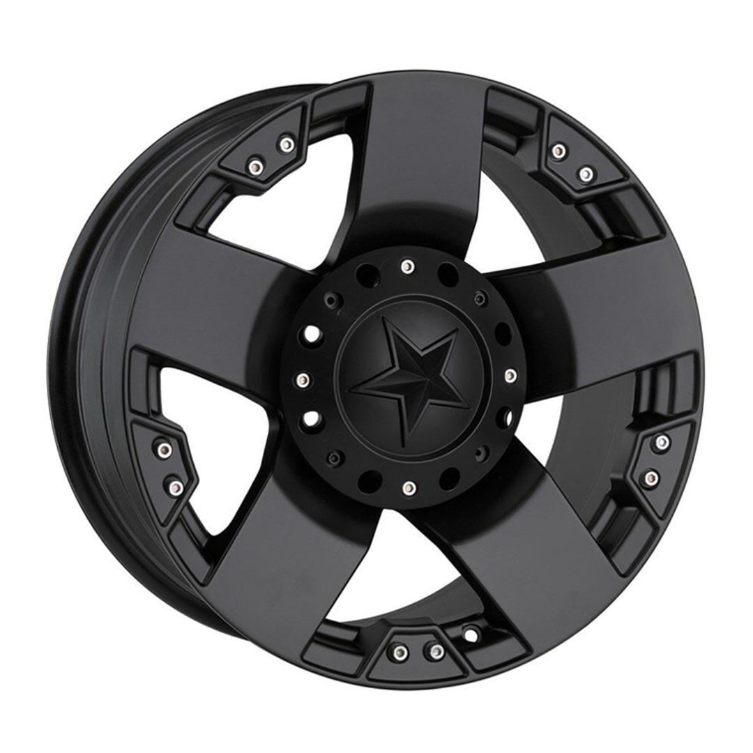 8X17  6X139.7 ET0 110  MATT BLACK WİTH RED LINE LIP
