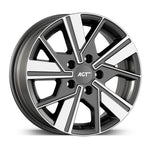 Resmi Galeri görüntüleyicisine yükleyin, 6.5X16 5X118 16249 ET38 71,1 MATT GUN METAL DIAMOND
