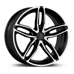 Resmi Galeri görüntüleyicisine yükleyin, 8.0X18 5X112 18007 ET47 66,6 GLOSS BLACK DIAMOND
