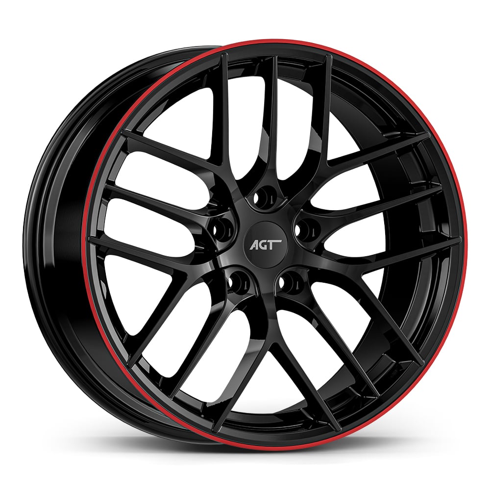 8.0X18 5X112 18121 ET35 73,1 BLACK LIP RED DIAMOND