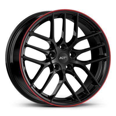 8.0X18 5X112 18121 ET35 73,1 BLACK LIP RED DIAMOND