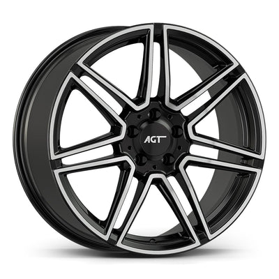 8.0X19 5X112 19266-1 ET45 66.6 GLOSS BLACK DIAMOND