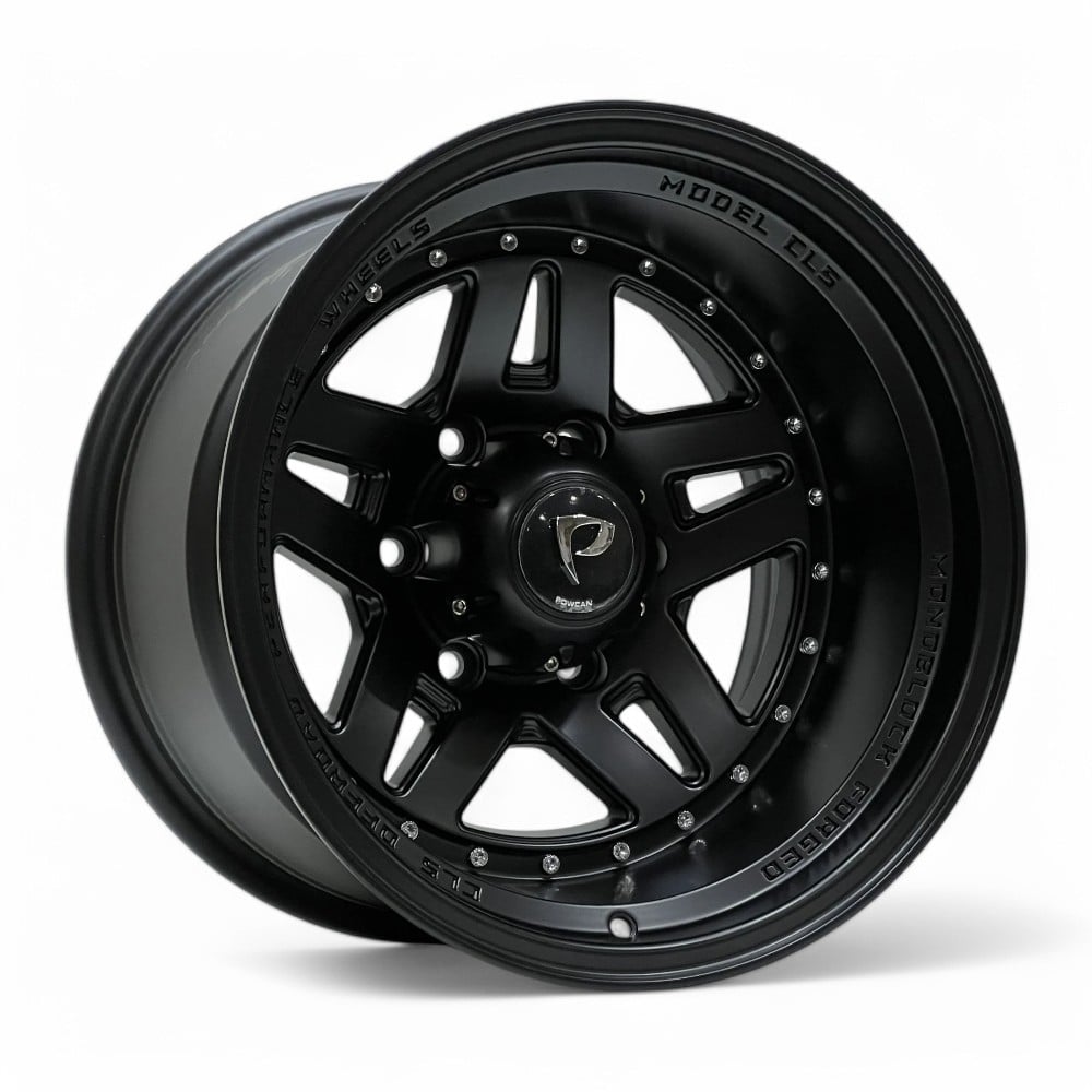 8.5X16 6X114.3 BK-936 ET-35 DEGREE MAT BLACK