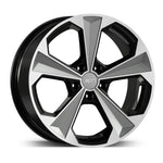 Resmi Galeri görüntüleyicisine yükleyin, 9.0X20 5X114 20062 ET38 72,6 GLOSS BLACK SILVER DIAMOND
