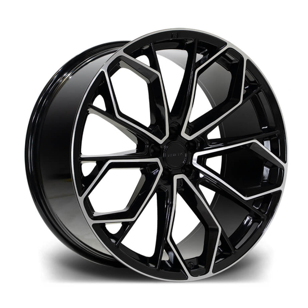 9.5X22 5X112 22122 ET32 66,6 GLOSS BLACK DIAMOND