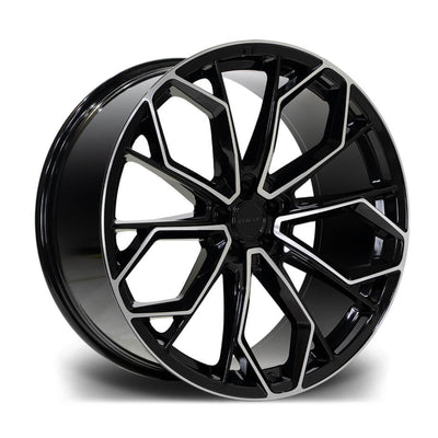 9.5X22 5X112 22122 ET32 66,6 GLOSS BLACK DIAMOND