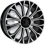 Resmi Galeri görüntüleyicisine yükleyin, 9.5X20 5X112 309 ET48 66.60 BLACK FULL SILVER
